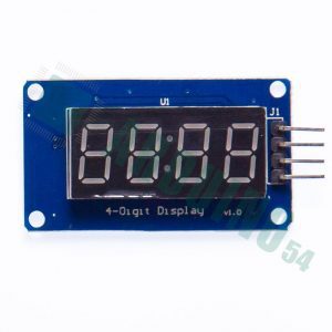 Последовательный 4-разрядный семисегментный LED индикатор с I2C драйвером TM1637
