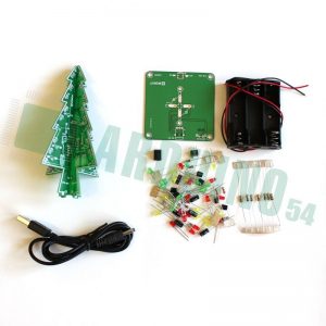Трёхмерная светодиодная ёлка Kit DIY