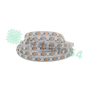 Светодиодная адресная лента WS2812b 60шт/метр, IP30, подложка - белая