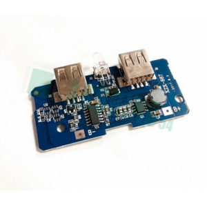 Модуль Powerbank заряда LiPo с двумя USB, от 3.7V до 5V2A