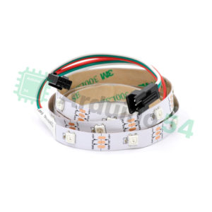 Светодиодная адресная лента WS2812b 30шт/метр, IP30, подложка - белая