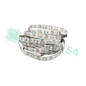 Светодиодная адресная лента WS2812b 30шт/метр, IP65, подложка - белая