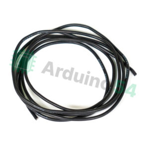 Мягкий силиконовый провод 20AWG, чёрный, 1 метр