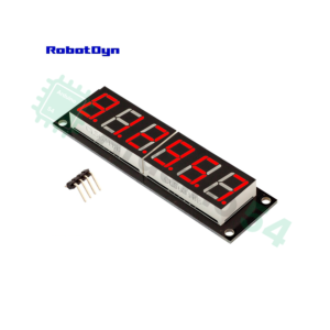 6-значный светодиодный дисплей, 7 сегментов, TM1637 (красный)
