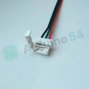 Соединительный кабель с коннектором/клипсой для светодиодной адресной ленты WS2812 3pin (2 jack)